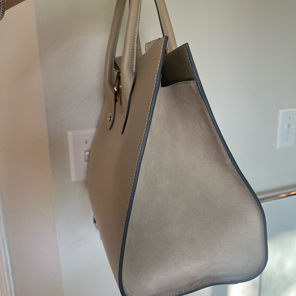 Jimmy Choo Cream Leather Tote Top Handles & long strap included - Picture 5 of 8